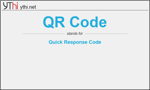 What does QR CODE mean? What is the full form of QR CODE?